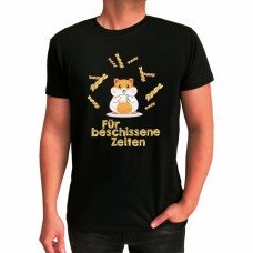  Funshirt weiß oder schwarz - Hamster "Für besch... Zeiten"