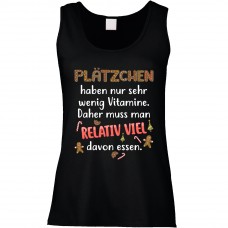 Funshirt weiß oder schwarz, als Tanktop oder Shirt - Plätzchen