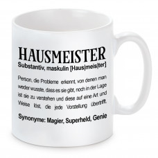 Tasse mit Motiv - Hausmeister