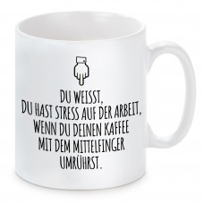 Tasse mit Motiv - Mittelfinger