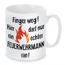 Tasse: Finger weg! (Feuerwehrmann)