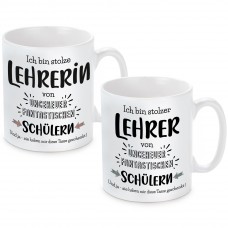 Tasse: Ich bin stolze Lehrerin / stolzer Lehrer