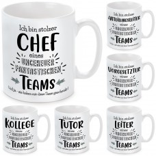 Tasse: Ich bin stolzer Chef / Abteilungsleiter / Vorgesetzter / Leiter / Tutor / Kollege ...