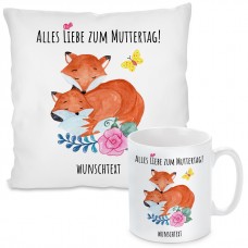 Kissen oder Tasse: Alles Liebe zum Muttertag!  (personalisierbar)