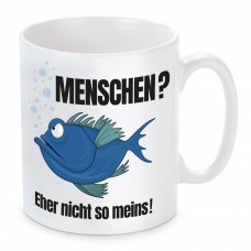 Tasse mit Motiv Modell: Menschen? Eher nicht so meins!