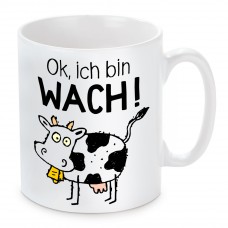 Tasse mit Motiv - Ok, ich bin wach!