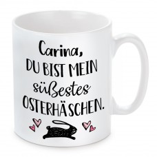 Tasse: Süßestes Osterhäschen (personalisierbar)