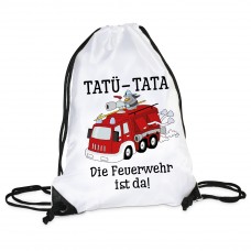 Turnbeutel: TATÜ-TATA-Die Feuerwehr ist da.
