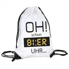 Turnbeutel: Oh! schon Bier Uhr.