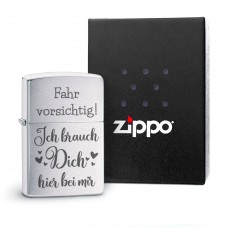 Original Zippo Benzinfeuerzeug: Fahr vorsichtig!