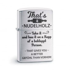 Original Zippo Benzinfeuerzeug: This is a Nudelholz...