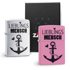 Original Zippo Benzinfeuerzeug: Lieblingsmensch!