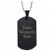 Lieblingsmensch Dog Tag mit Wunschtext Gravur