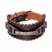 Lederarmband mit Edelstahl Gravurplatte