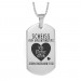 Dog Tag Halskette - Scheiss auf Valentinstag Ich liebe dich jeden einzelnen Tag