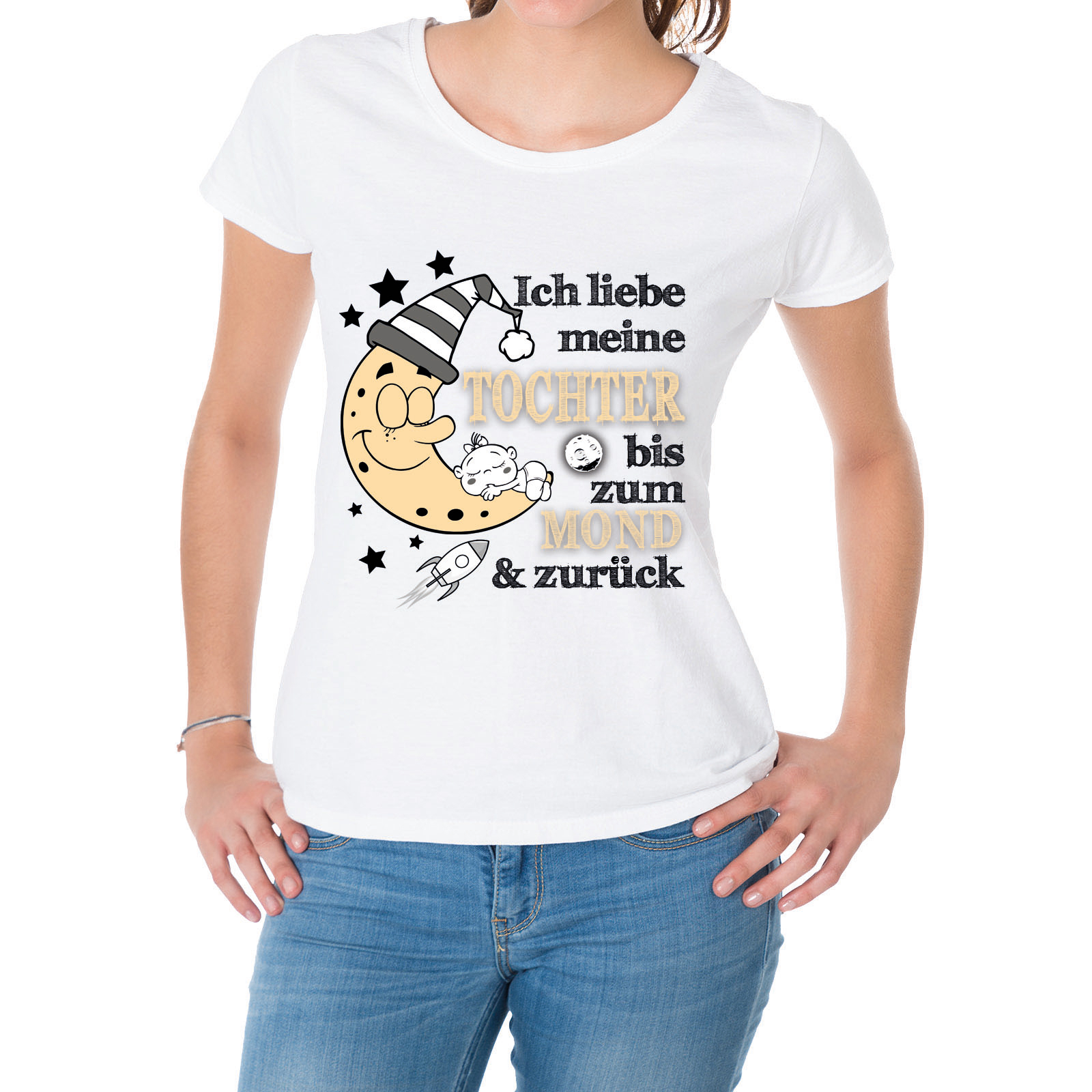 Damen T Shirt Modell Ich liebe meine Tochter  - Onlineshop LieblingsMensch