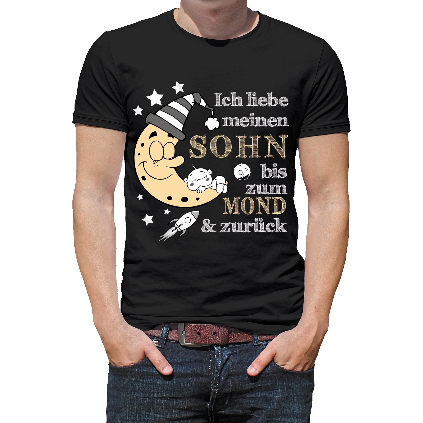Herren T Shirt Modell Ich liebe meinen Sohn  - Onlineshop LieblingsMensch